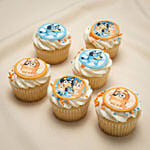 Bluey Themed Cupcakes