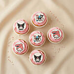 Kuromi Themed Cupcakes
