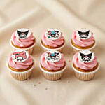 Kuromi Themed Cupcakes