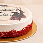 Graduation Red Velvet Cake