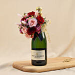 Luxury Champagne & Mixed Flowers Gift Combo