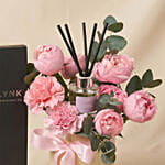 Mixed Flowers with Diffuser in Premium Box