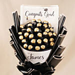 Personalised Graduation Rochers Bouquet