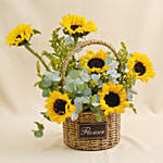 Sunflowers Shine Basket