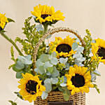 Sunflowers Shine Basket