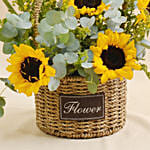 Sunflowers Shine Basket