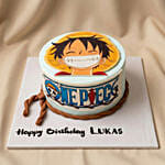 Strawhat Luffy Chocolate Birthday Cake