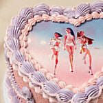 Glamorous Heart-Shaped Red Velvet Celebration Cake