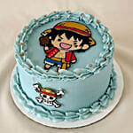 Chibi Luffy One Piece Chocolate Cake