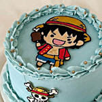 Chibi Luffy One Piece Chocolate Cake