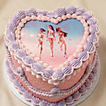 Glamorous Heart-Shaped Red Velvet Celebration Cake