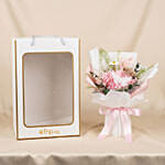 2 in 1 Pink Hydrangea & Rose Bouquet with Hidden Vase
