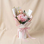2 in 1 Pink Hydrangea & Rose Bouquet with Hidden Vase