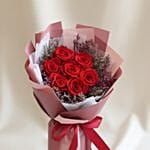 Forever Yours Preserved Rose 2 in 1 bouquet with built-in vase