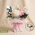 2 in 1 Everlasting Rose & Austin Bouquet with Hidden Vase