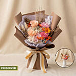 2 in 1 Rose & Carnation Bouquet with Hidden Vase