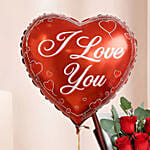 Adorable Love Gift Combo Arrangement with Ferrero Rocher Chocolate Cake