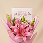 Moms Love Lily Hand Bouquet