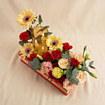 Luminous Garden Floral & LED Candle Box