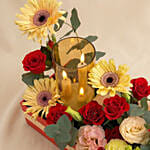 Luminous Garden Floral & LED Candle Box