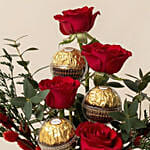 Sweet Smiles & Roses Chocolate Mug Arrangement