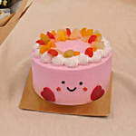 Pastel Smile Bloom Buddies Flower Bouquet and Jellycat Cake