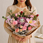 Pink Smile Bloom Buddies Flower Bouquet