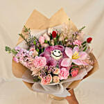 Pink Smile Bloom Buddies Flower Bouquet