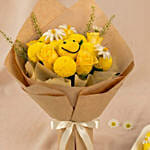 Sunny Smile Bloom Buddies Flower Bouquet and Bento Cake