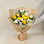 Yellow & White Bliss Bloom Buddies Bouquet