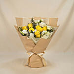 Yellow & White Bliss Bloom Buddies Bouquet