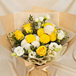 Yellow & White Bliss Bloom Buddies Bouquet