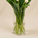 20 White Tulips