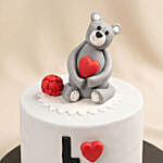 Sweet Love Teddy Bear Confession Cake