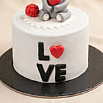 Sweet Love Teddy Bear Confession Cake