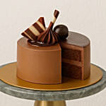 Romantic Rose Flowers with Chocolate Cake