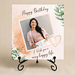 Personalised Happy Birthday Photo Stand