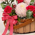 Ping Pong N Spray Roses Basket