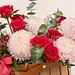 Ping Pong N Spray Roses Basket