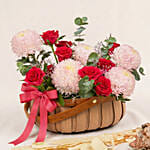 Ping Pong N Spray Roses Basket