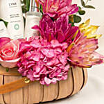 Body Care And Flowers Basket