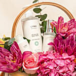Body Care And Flowers Basket