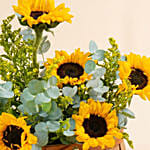 Sunflowers Shine Basket