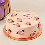 Flowers Gift Basket and Cake