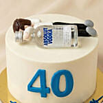 Absolut Vodka Birthday Cake