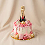 Moet Chandon Champagne Pink Drip Chocolate Cakes