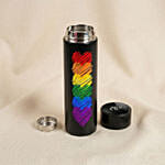 Rainbow Hearts Temperature Bottle Gift