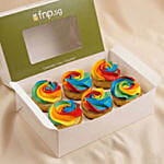 Delightful Colors Cupcakes 6 pcs