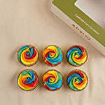 Delightful Colors Cupcakes 6 pcs