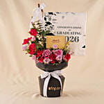 Sweet Congratulations 2026 Grad Flowers and Lindt Box